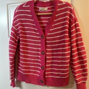 Pink cardigan style sweater
